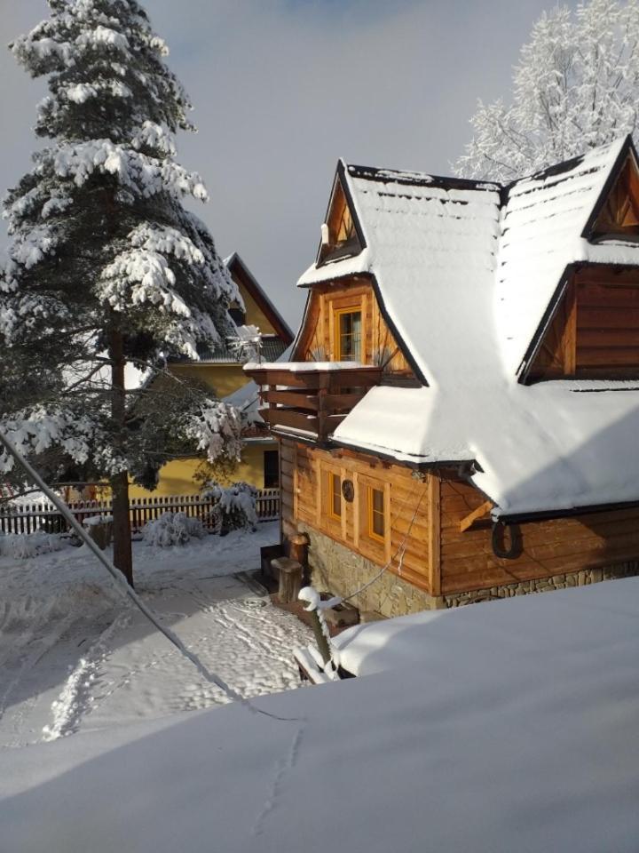 Goralski Domek Z Kominkiem - Highlander Wooden House 穆扎希赫尔 外观 照片